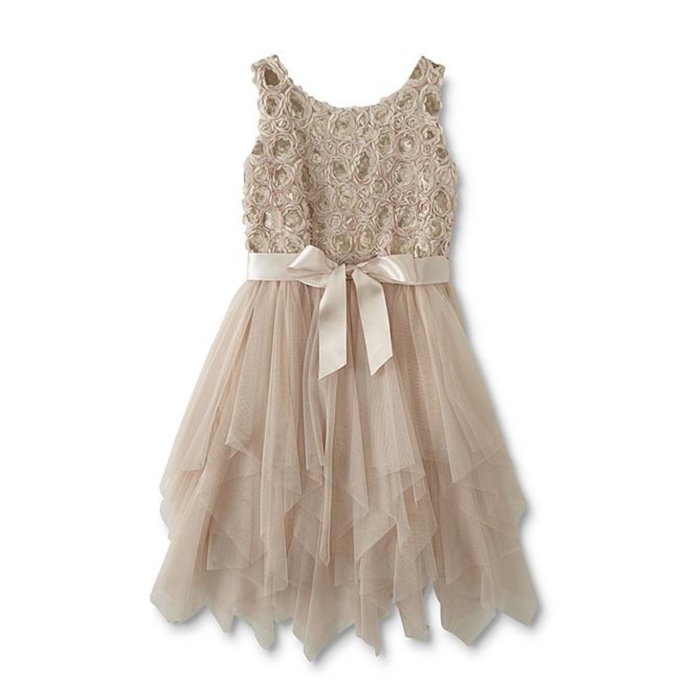LILT Girls Sleeveless Special Occasion Dress